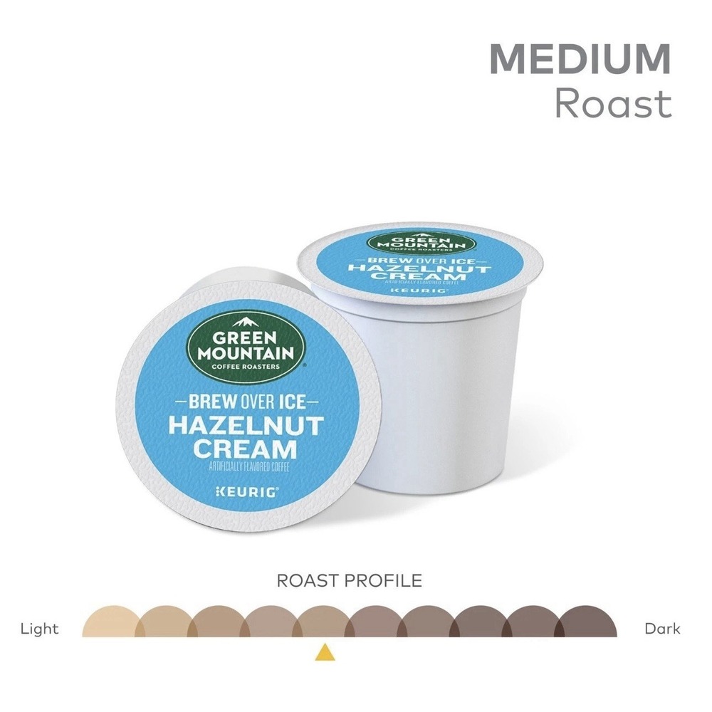 Green Mountain Coffee Roasters Brew Over Ice Hazelnut Cream, K-Cups, 24 Count - Picture 4 of 8